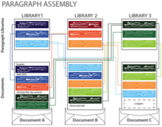 Paragraph assembly from content libraries with Dynamic Content Management
