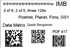 Native barcodes in PSL Page Builder: IMb, Data Matrix, QR and PDF 417