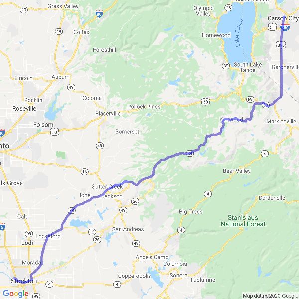 Variable drive time map from recipient to business location